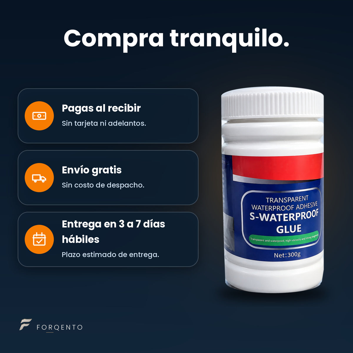 Pagas al recibir, envío gratis y entrega en 3 a 7 días hábiles